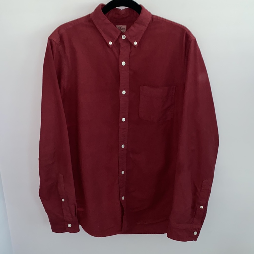 J Crew Men’s Red Button Down (Medium)